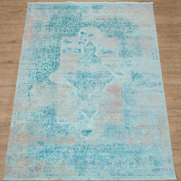 Ковер Art Deco ДИЗАЙН 3041B ЦВЕТ CREAM / JADE_TURQUOISE