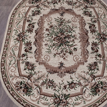 Ковер 5439 - CREAM - Овал - коллекция GAVANA