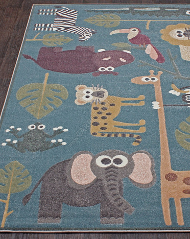 Ковер российский C043 SOFIT (Фризе, синий)