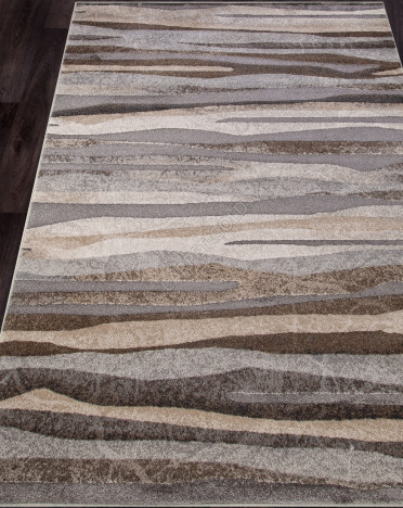 Ковер российский 4091 IBIZA (Фризе, бежевый, серый)