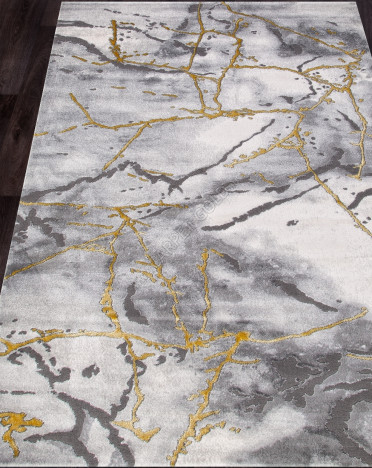 Ковер турецкий 04444G OMEGA (полиэстер хит сет, серый)