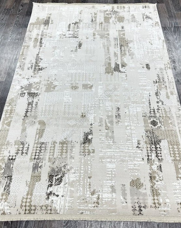 Ковер турецкий 16156-1 Gordion (Полиэстер хит-сет, кремовый)