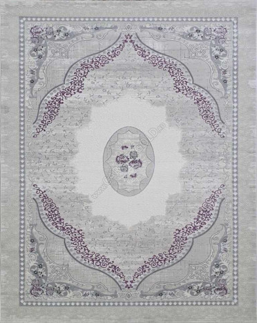 Ковер турецкий 36548A Amatis Lux (Акрил, фиолетовый, серый)