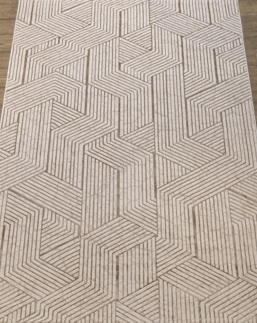 Ковер турецкий TT39C Rich (Полиэстер хит-сет, бежевый)