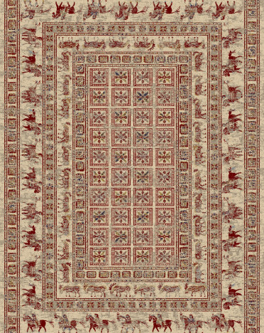 Ковер бельгийский 45335100 KASHQAI Shapur (Шерсть, бежевый)