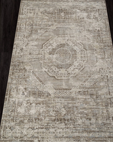 Ковер турецкий F446AD AFINA (Полиэстер, бежевый)