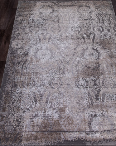 Ковер турецкий 03801A ARMINA (PP Heatset Высокоплотный, серый)