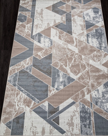 Ковер российский F354 SIERRA (Полипропилен, бежевый, серый)