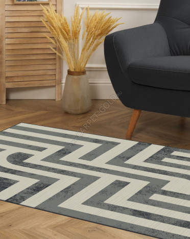 Ковер бельгийский 2867-26 Riva (Акрил - Полиэстер, серый)