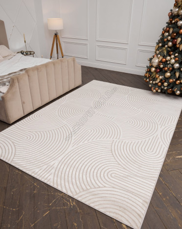 Ковер российский AC30 DIOS (PP Heatset Высокоплотный, кремовый)