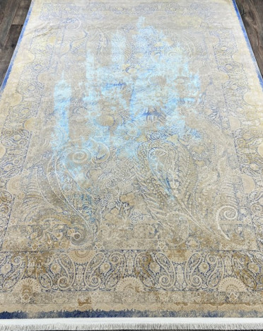 Иранский ковер Iran CLEOPATRA 5225 (Бамбуковый шелк, голубой)
