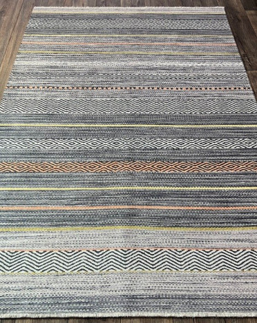 Турецкий ковер Line Carpet BANCO P1049 (Акрил - Хлопок, серый)