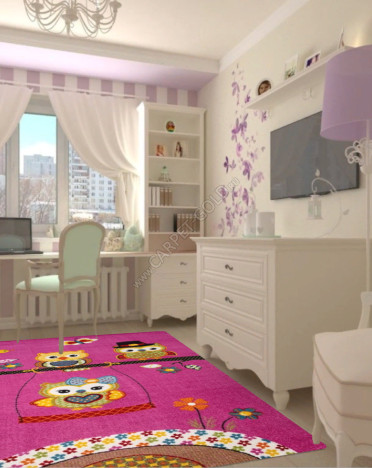 Ковер российский 2740 Crystal (Фризе, фиолетовый)