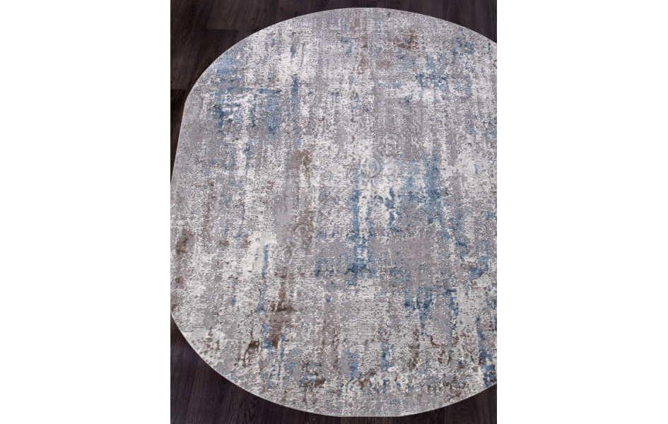 Ковер 03856A - BLUE / BLUE - Овал - коллекция ARMINA