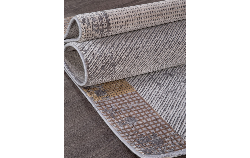 Ковер 20970A - GREY / D.GREY - Прямоугольник - коллекция MILANO