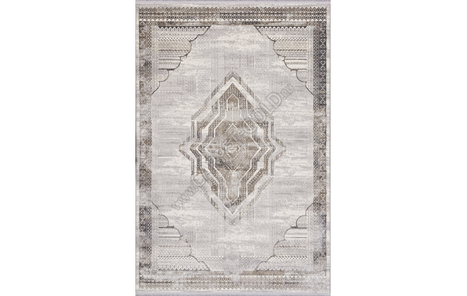 Ковер 07541A - CREAM HB / GREY FDY - Прямоугольник - коллекция ASADU