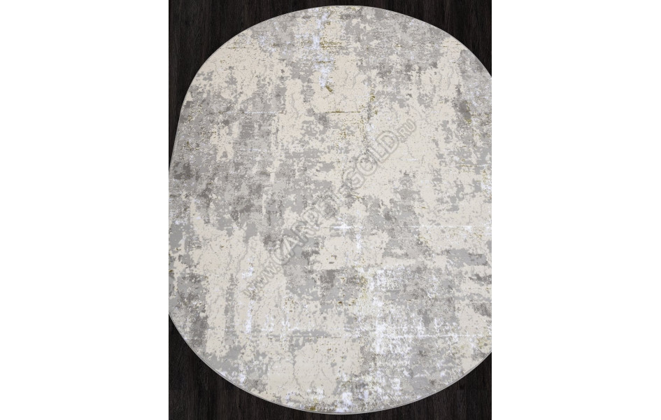 Ковер F169 - CREAM-GREEN - Овал - коллекция LIMAN