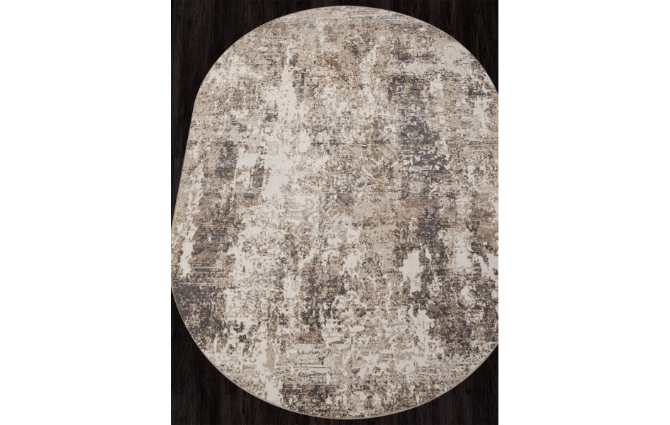 Ковер M031A - CREAM / WHITE - Овал - коллекция SIESTA