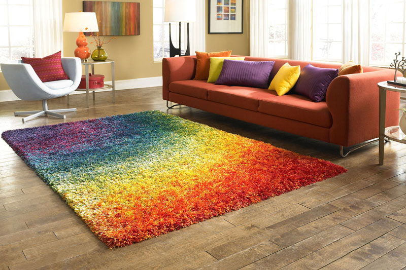 Модный ковер в интерьере